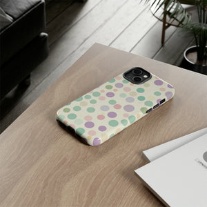 Polka Dot Pastel Harmony - Protective Phone Case