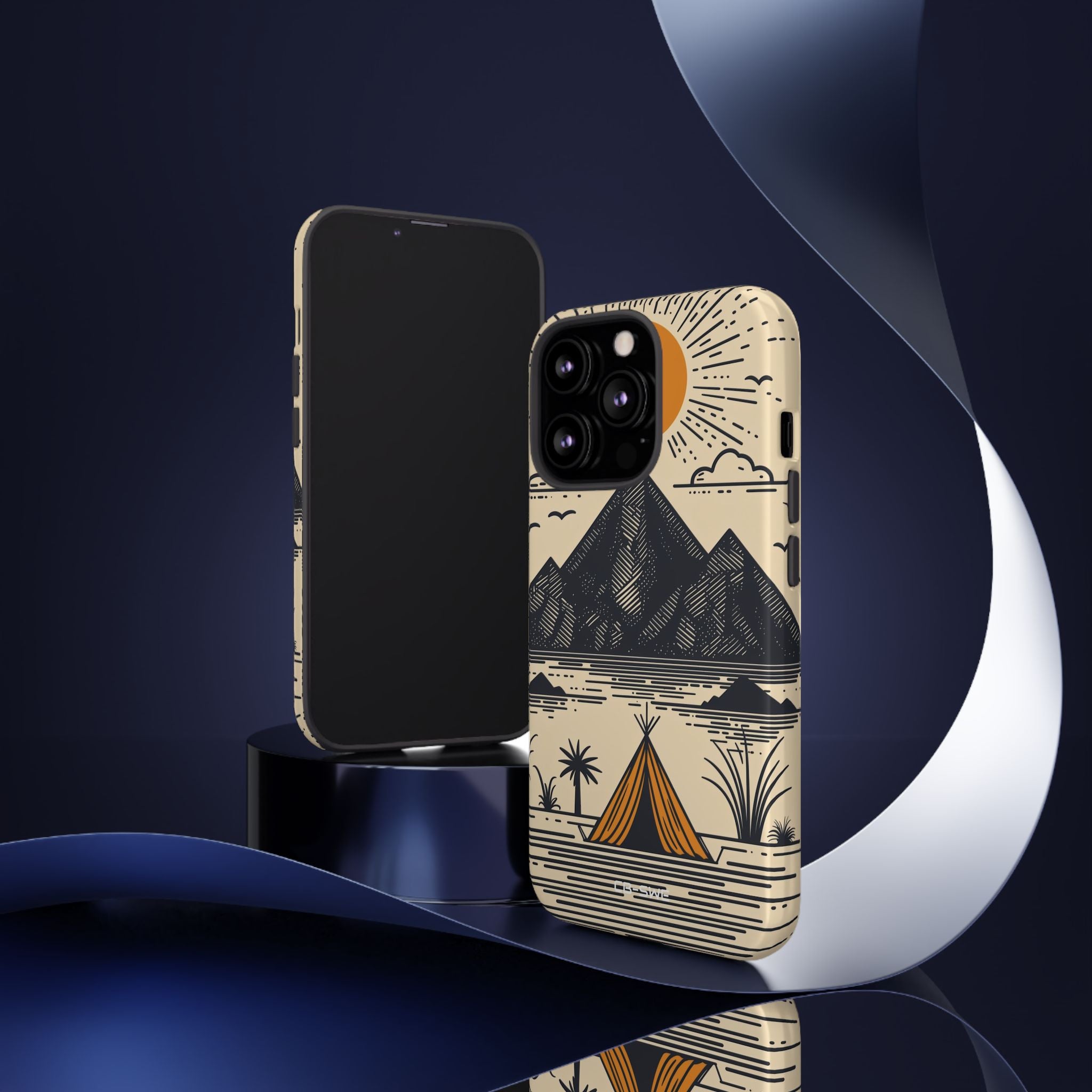Golden Tent Awaits - iPhone Case