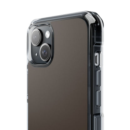 Taupe Grey - Clear Impact Case for iPhone