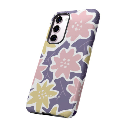 Purple Happy Flower - Protective Phone Case