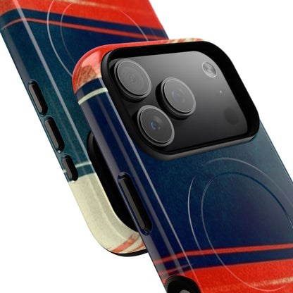 Blue Diagonal Motion iPhone 17 Pro Case - Tough+