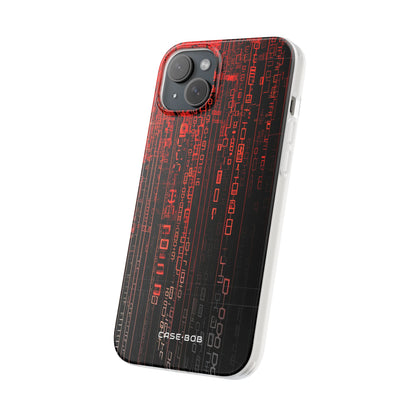 Crimson Glyphs iPhone 15 Plus Case - Soft