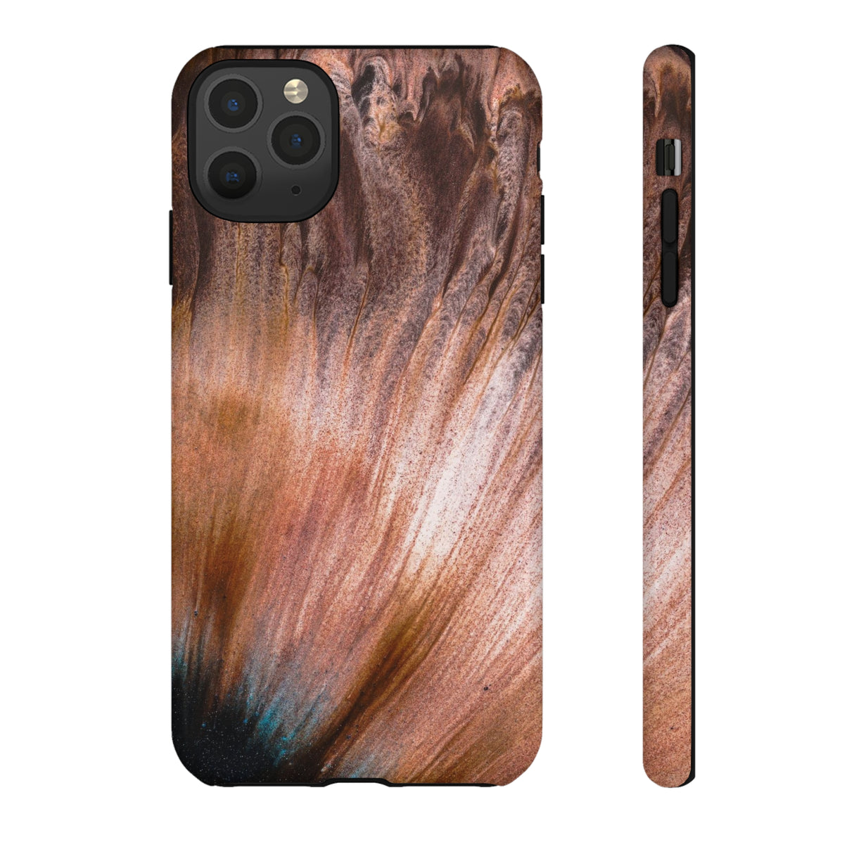 Light Brown Ink Art iPhone Case (Protective) iPhone 11 Pro Max Glossy Phone Case