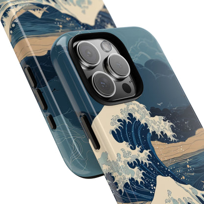 Cresting Blue Wave iPhone 16 Pro Max Case - Tough