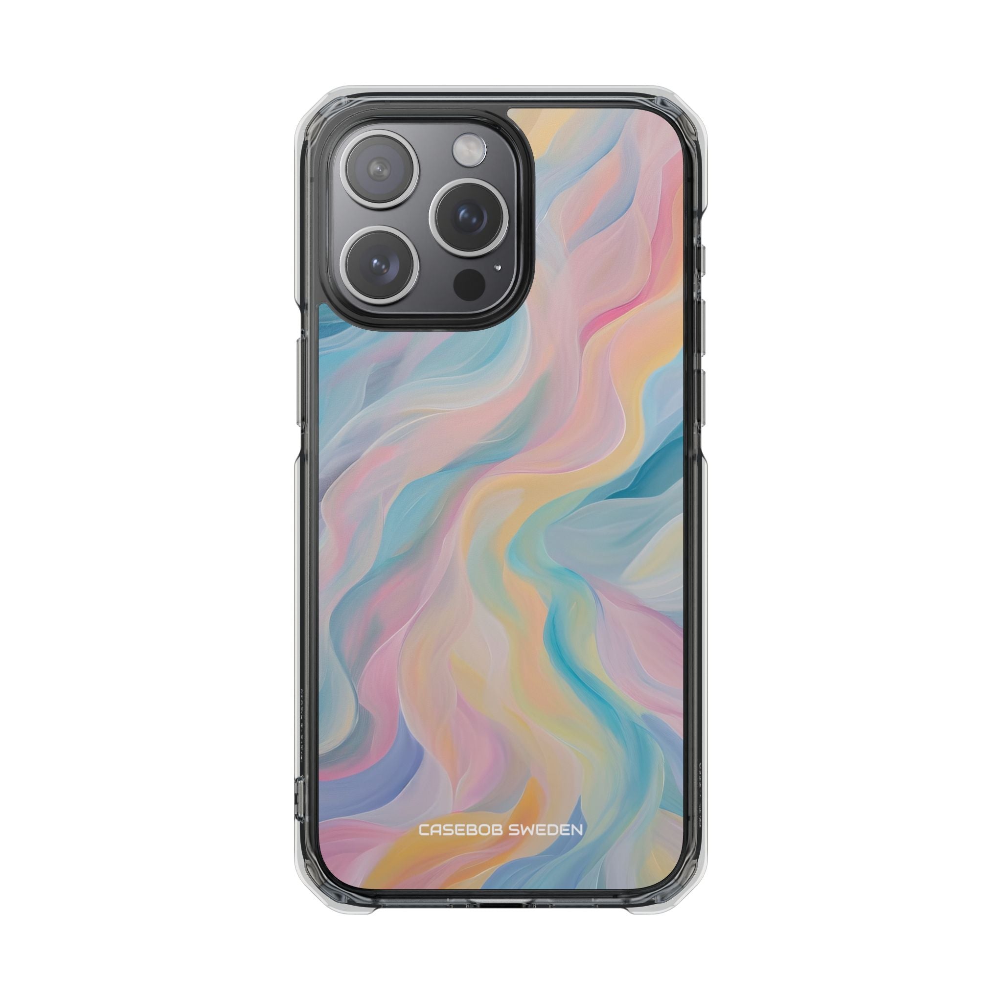 Dreamy Pastel Swirls - Clear Impact iPhone 15 Phone Case