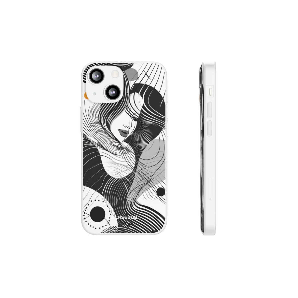 Fluid Noir Rhythm | Flexible Phone Case for iPhone