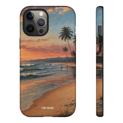 Golden Waves Embrace - iPhone Case