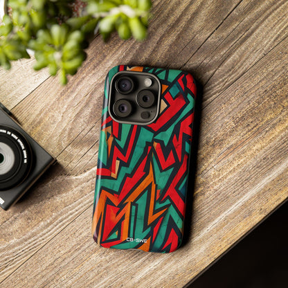 Vivid Geometry Dance - iPhone Case