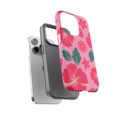 Tropical Hibiscus Harmony - iPhone Case