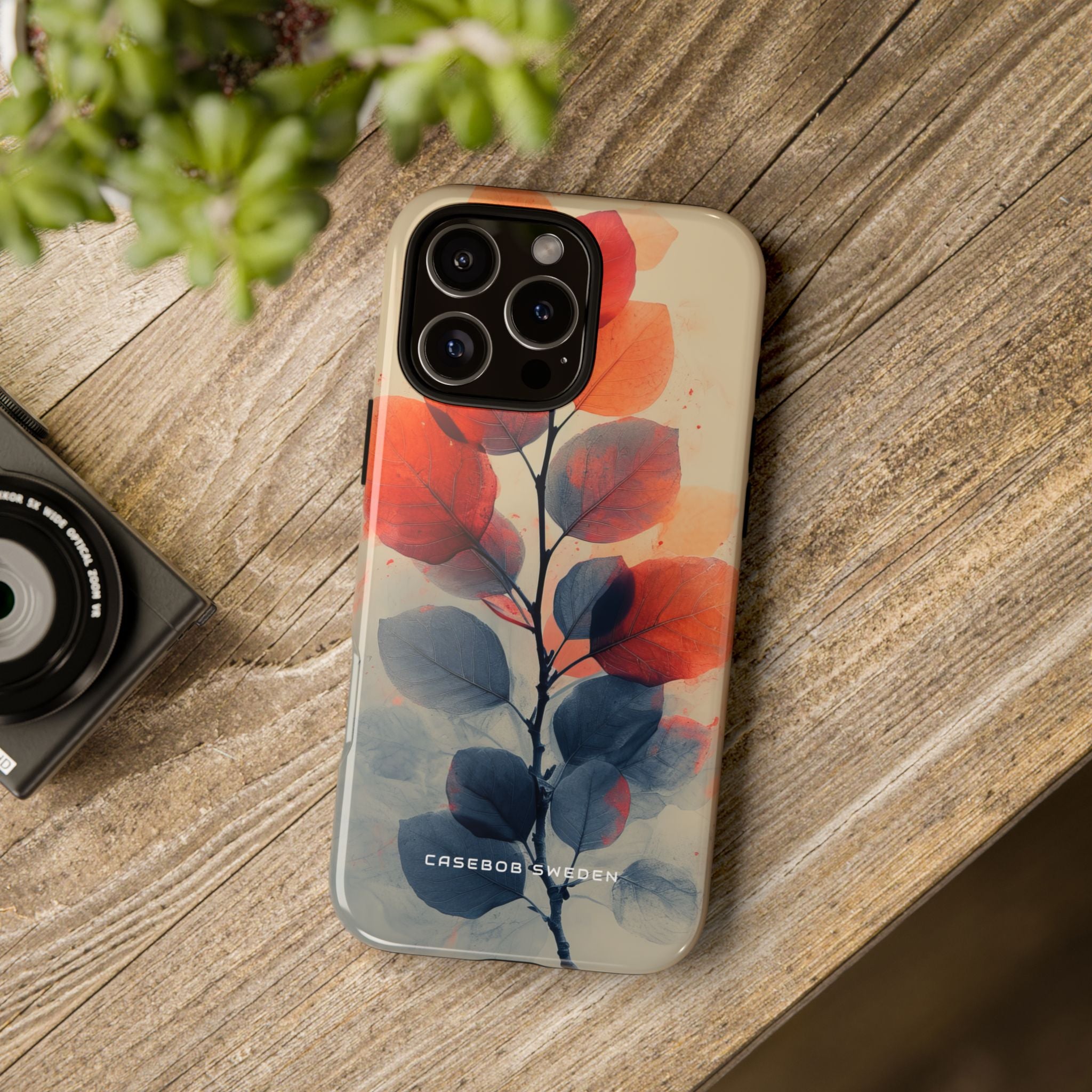 Ethereal Leaf Harmony iPhone 16 - Tough Phone Case