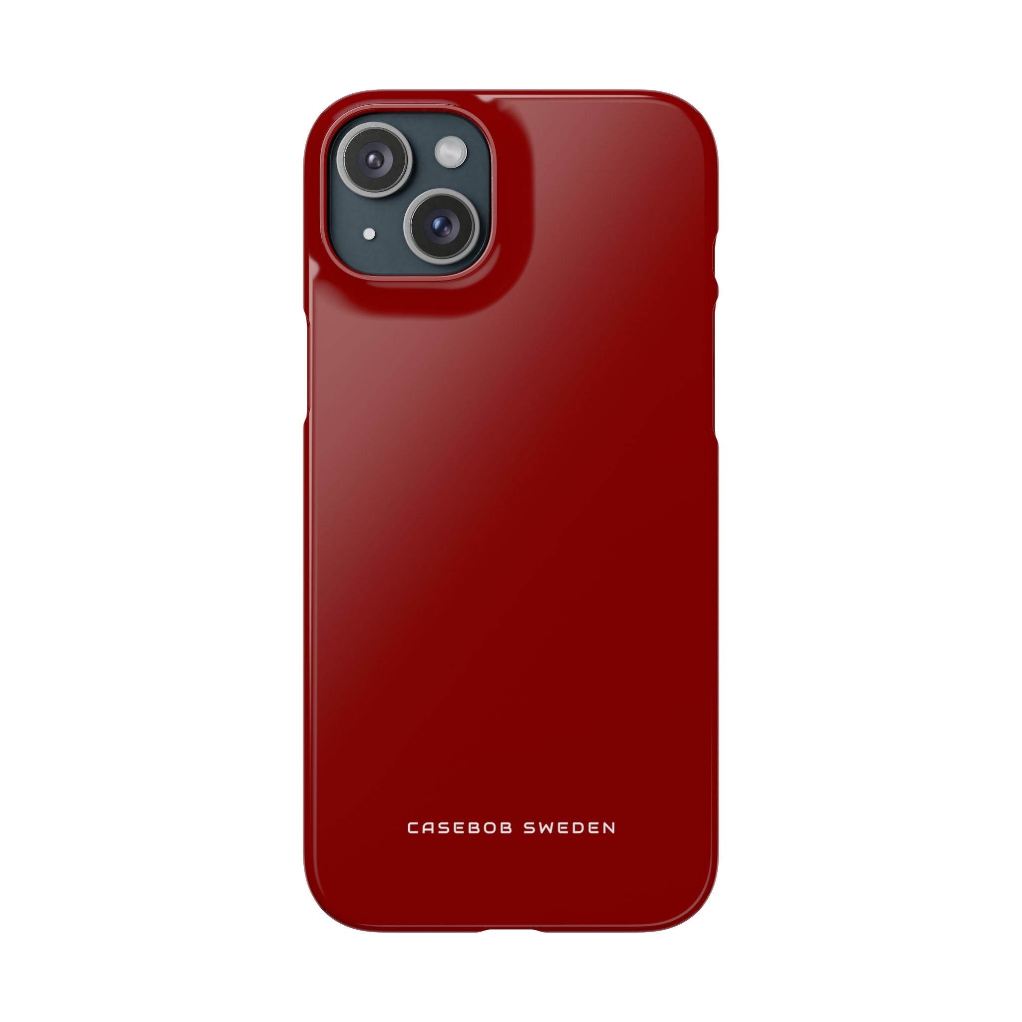 Dark Red iPhone 15 - Slim Phone Case