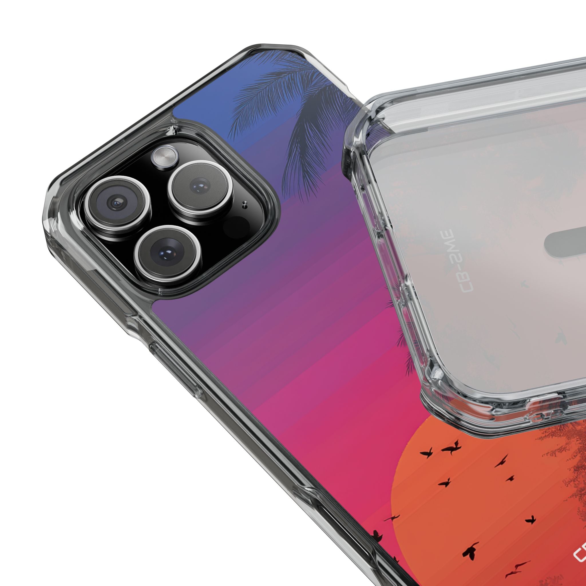 Tropical Sunset Silhouettes iPhone Case - Impact