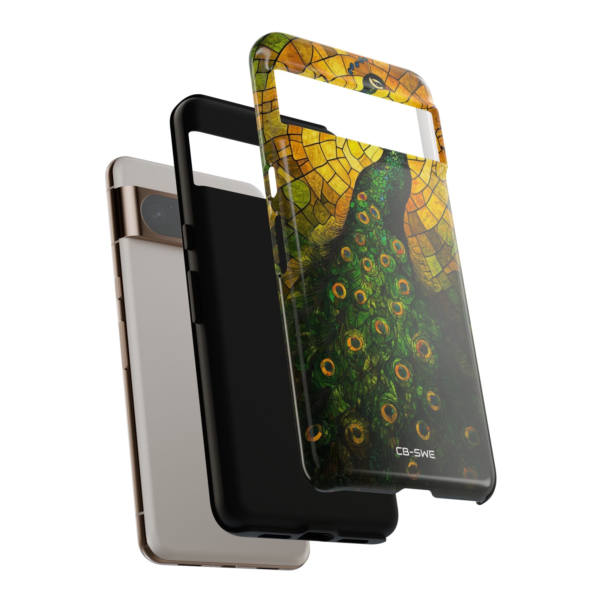 Peacock Spreads Light - Google Pixel Case