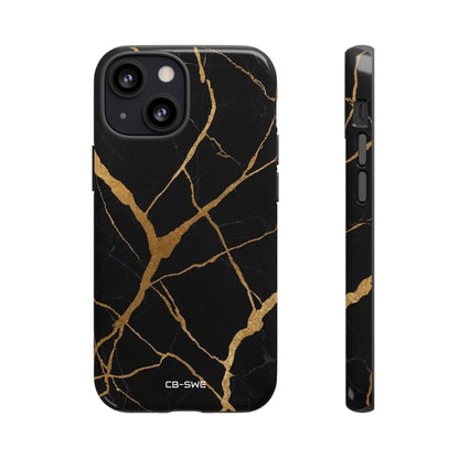 Golden Veins Twist - iPhone Case