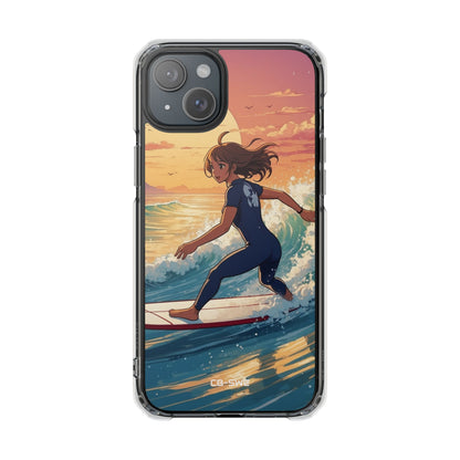 Surfing Into Sunset iPhone Case - Impact