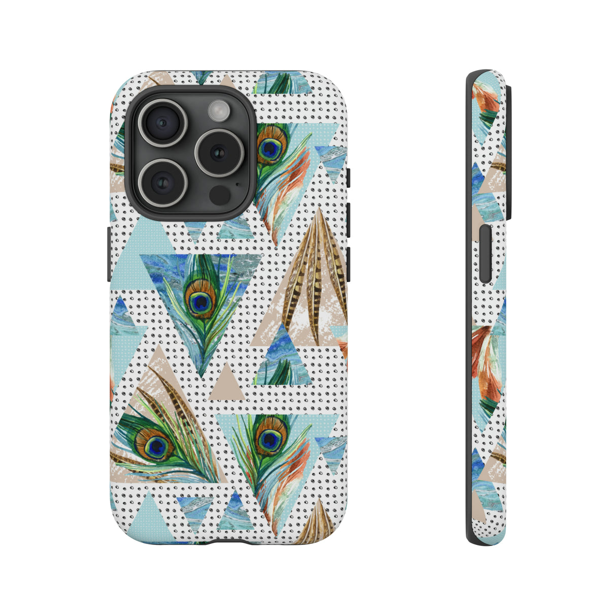 Peacock Feathers - Protective Phone Case