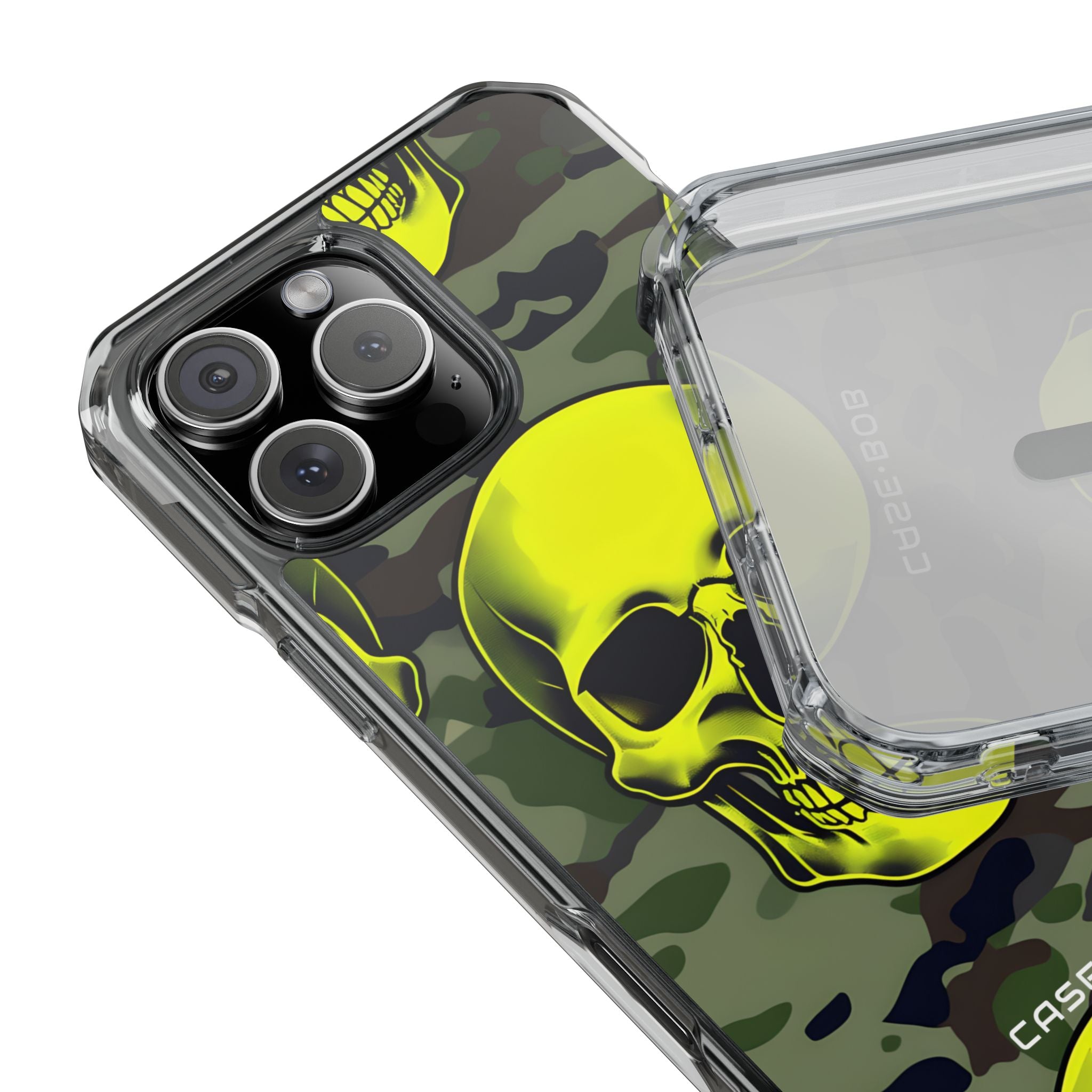 Neon Skull Camo iPhone 16 Pro Max Case - Impact