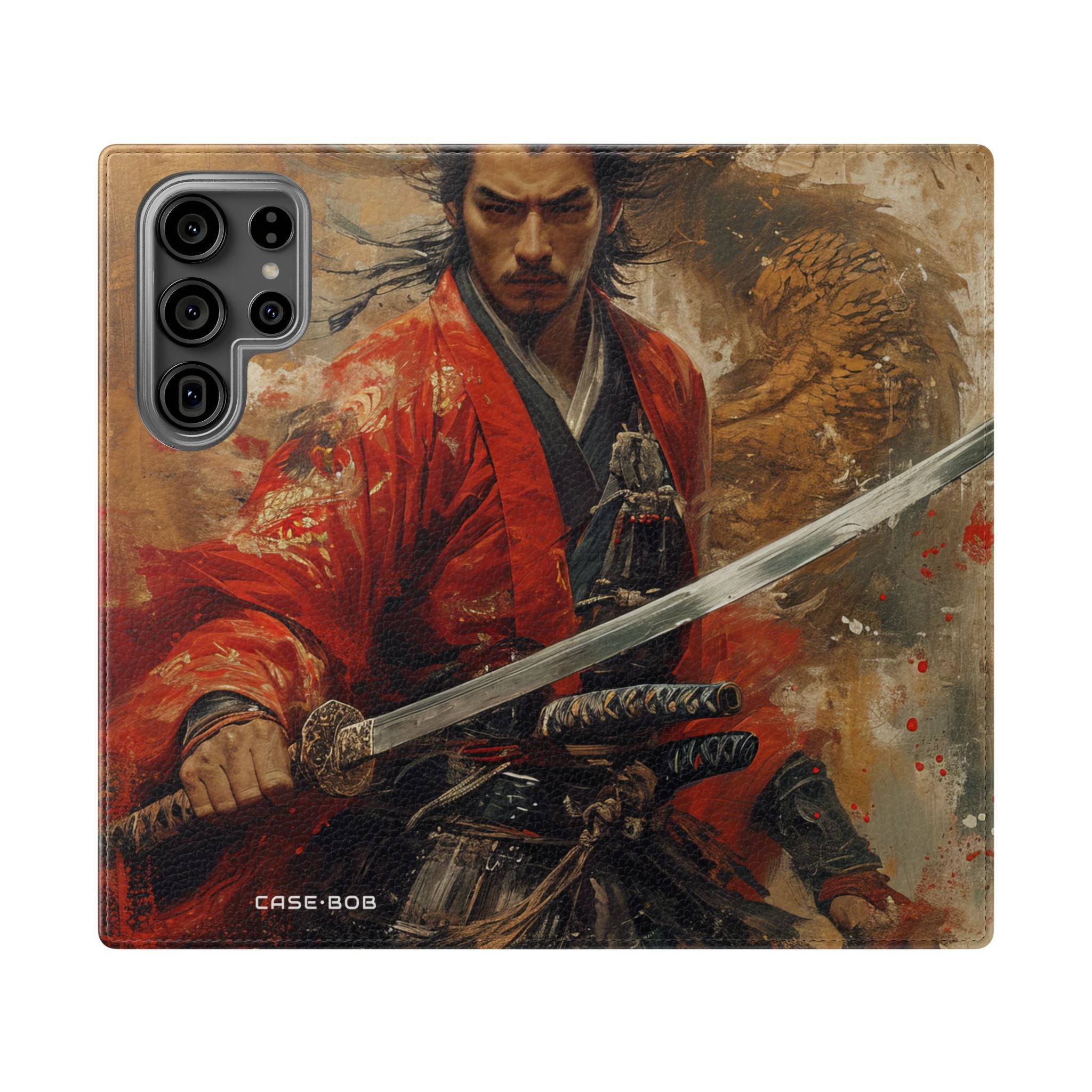 Crimson Samurai - Samsung S23 Ultra Case - Portemonnee
