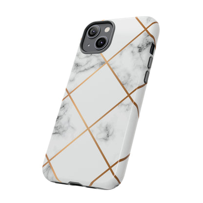 White Marble - Protective Phone Case