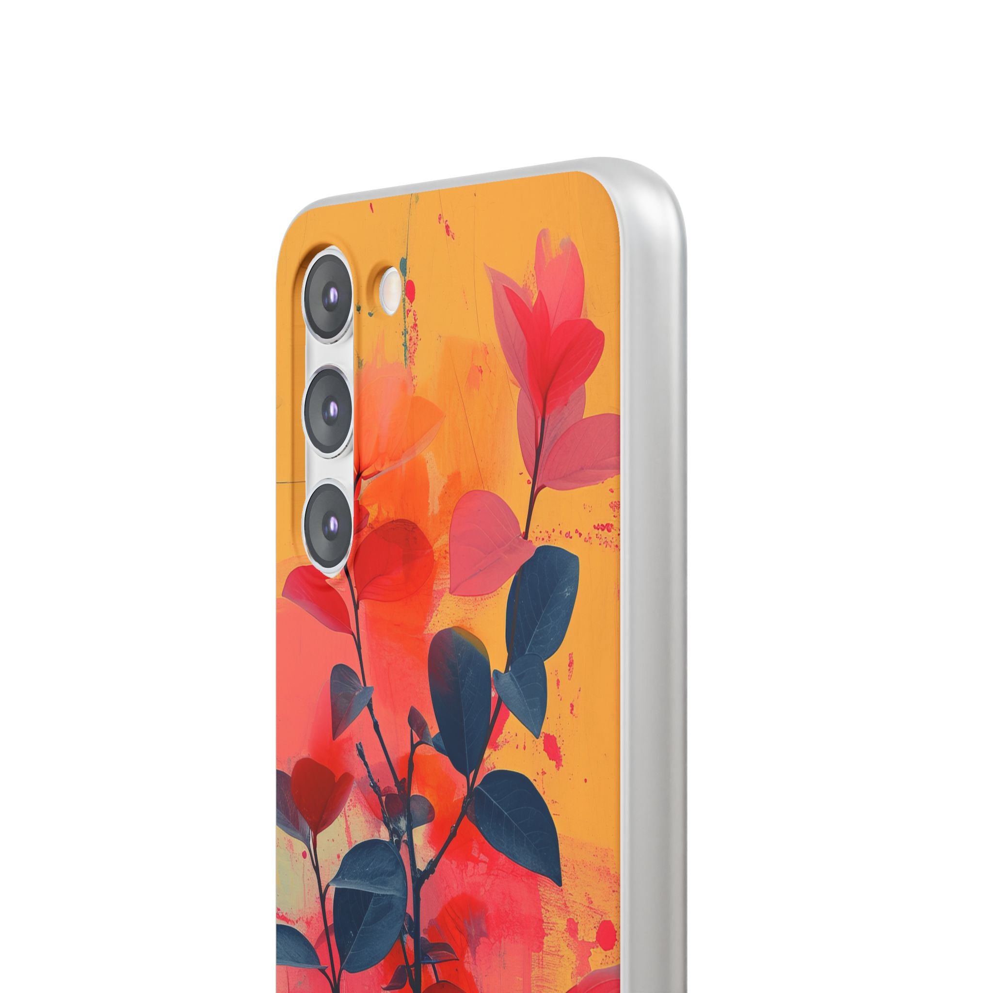 Yellow Botanical Splash - Flexi Samsung S23 Phone Case