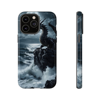 Dragon Roars Against Sea - iPhone Case