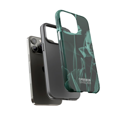 Teal Bloom Radiance iPhone 14 - Tough