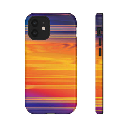 Orange Fusion: Data Artistry - Protective Phone Case