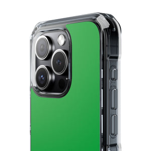 Pantone Green | Handyhülle für iPhone (Clear Impact Case – magnetisch)