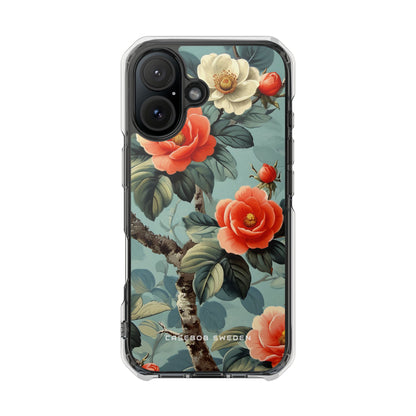 Vintage Floral Romance iPhone 16 - Clear Impact Phone Case