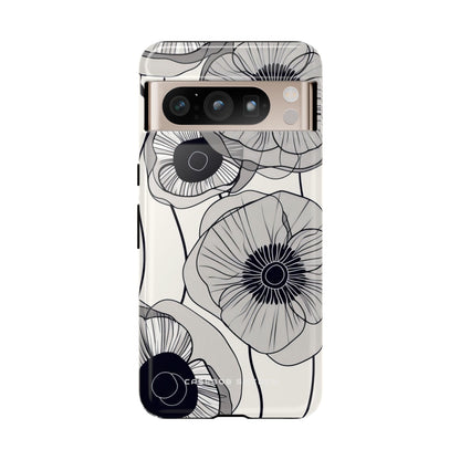 Modern Minimalist Flowers Google Pixel 8 - Tough Phone Case