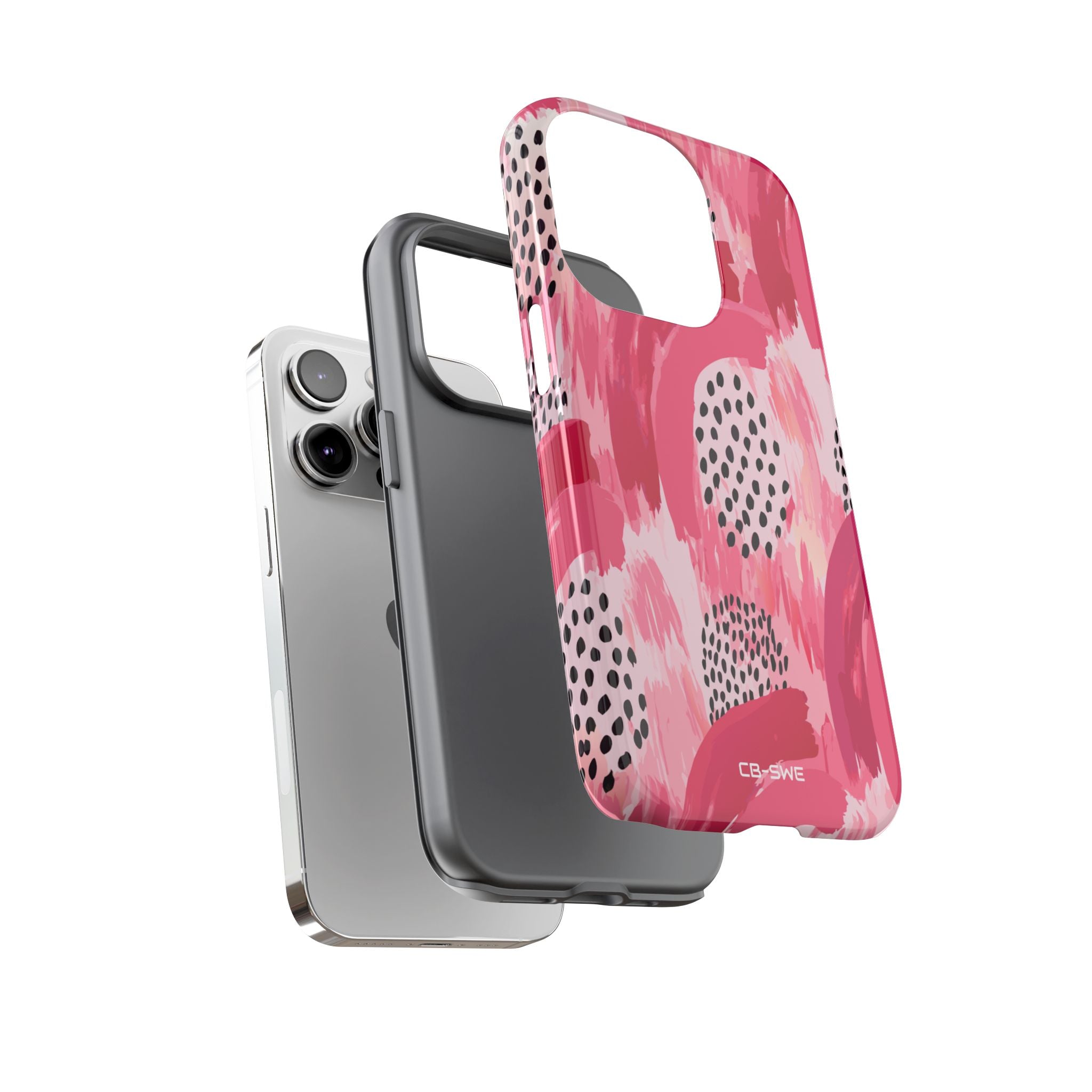 Vibrant Brushwork Dance - iPhone Case