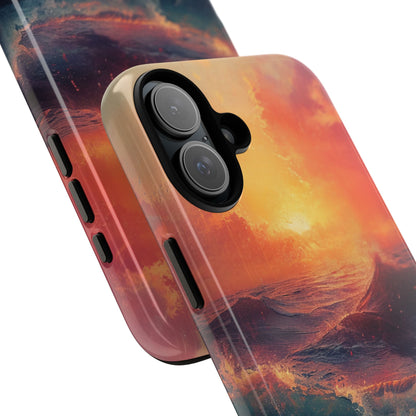 Ocean Sunset Waves - Tough iPhone 16 Phone Case