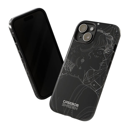 Celestial Bloom Silhouette iPhone 15 - Tough