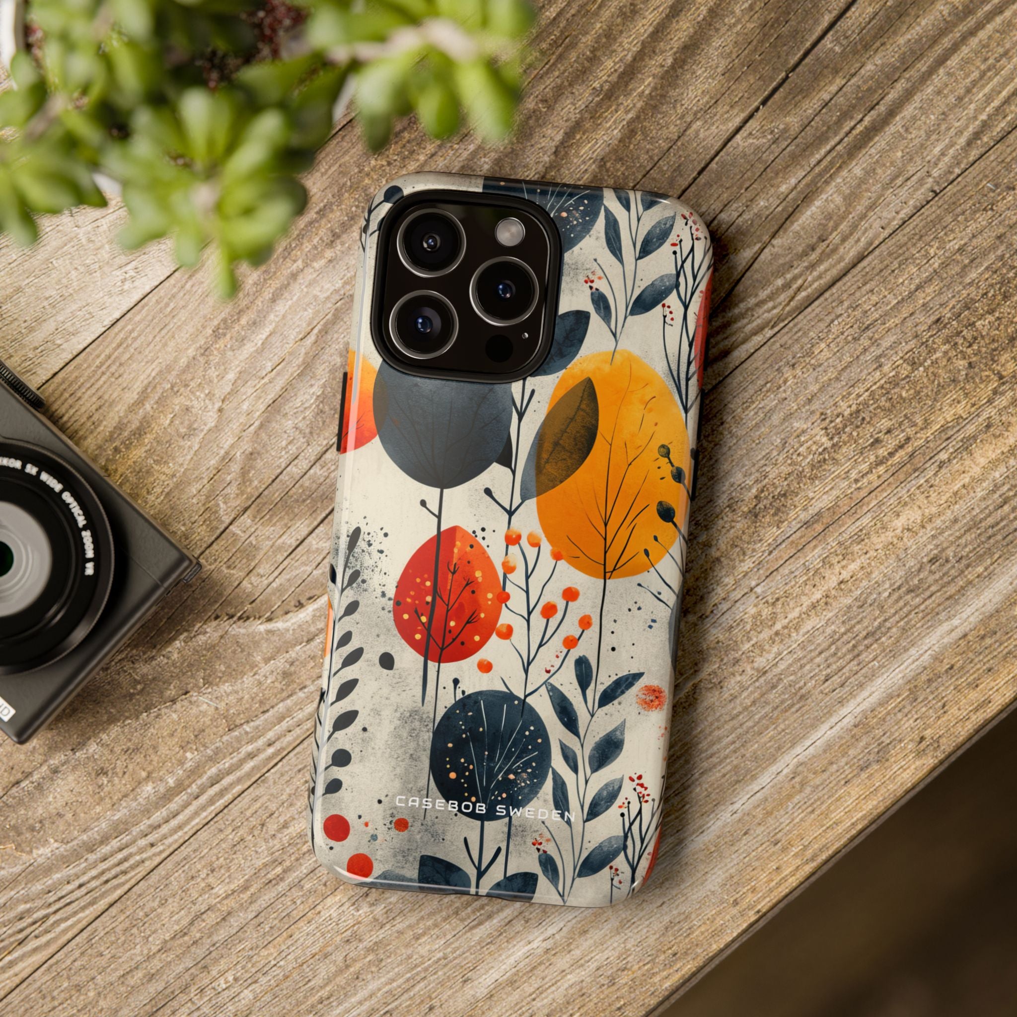 Vibrant Leaf Harmony iPhone 16 - Tough Phone Case