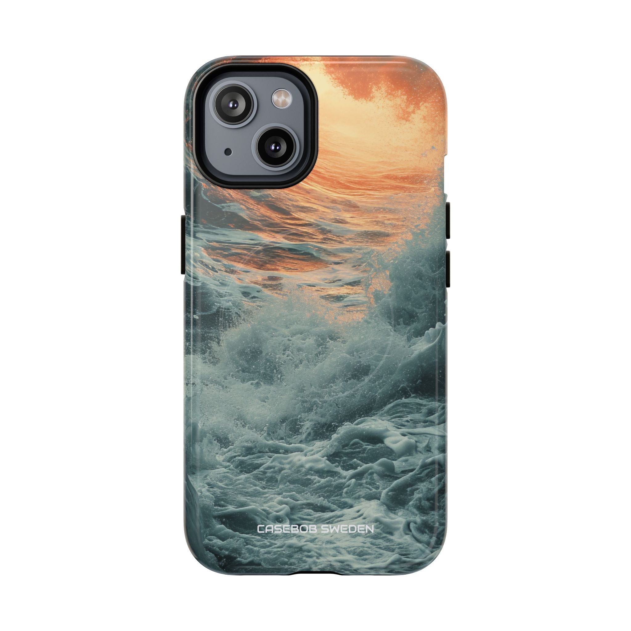 Fiery Wave Power - Tough+ iPhone 14 Phone Case