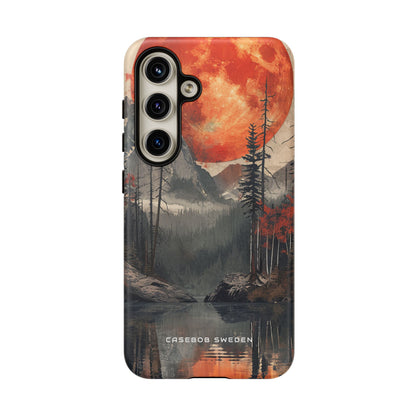 Celestial Glow Over Reflective Landscape Samsung S24 - Tough Phone Case