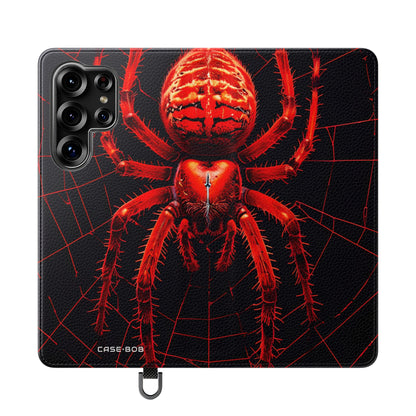 Crimson Spiderweb - Samsung S25 Ultra Case - Portemonnee