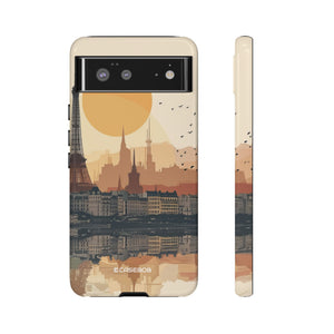 Parisian Sunset Serenity | Protective Phone Case for Google Pixel