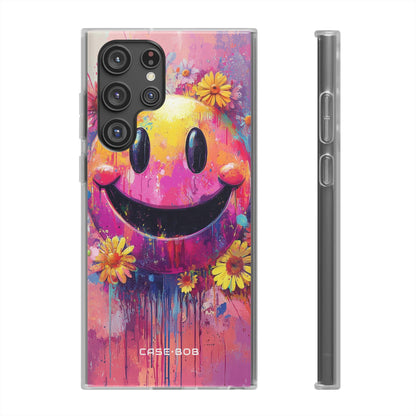 Smiley Bloom Samsung S22 Ultra Case - Soft