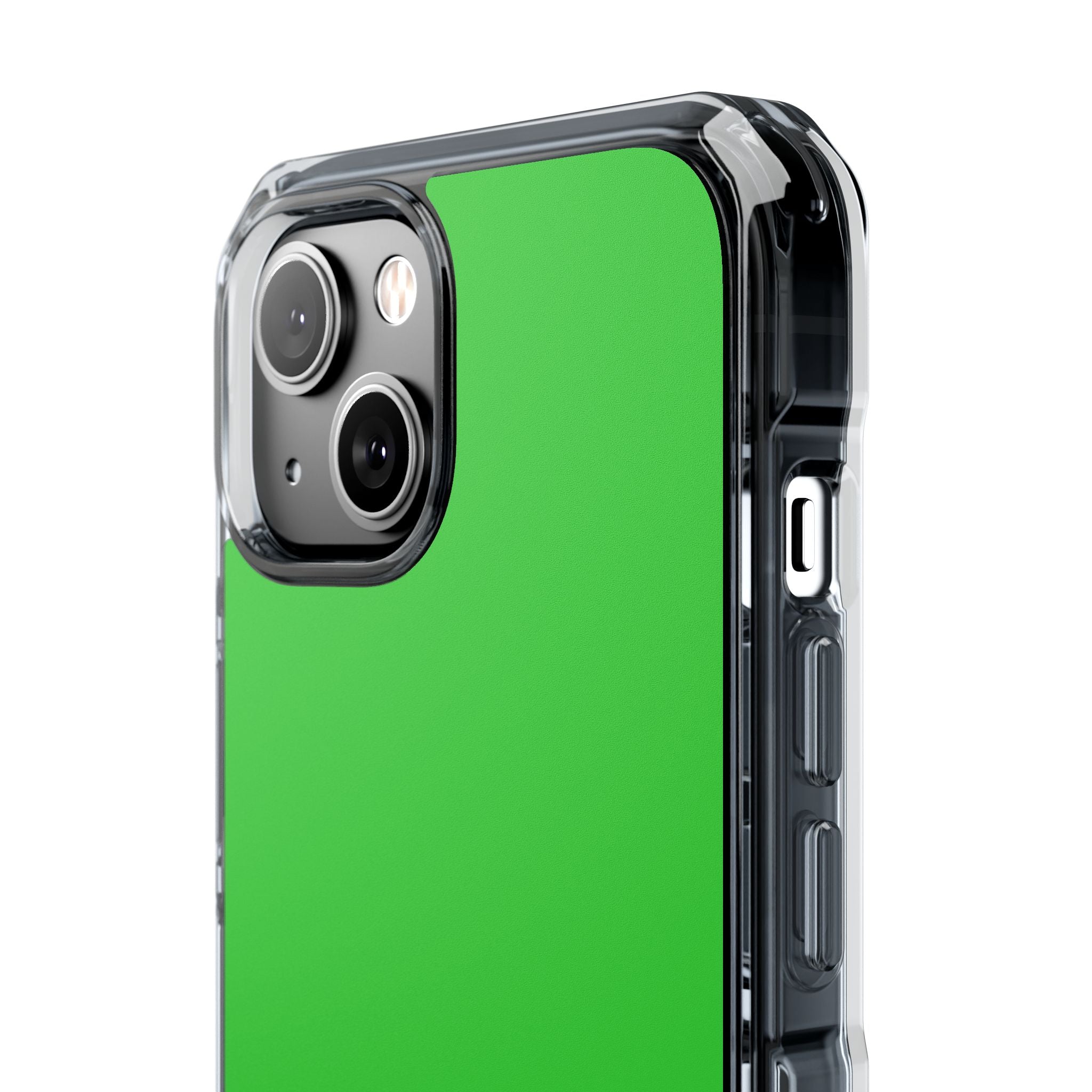 Lime Green - Clear Impact Case for iPhone