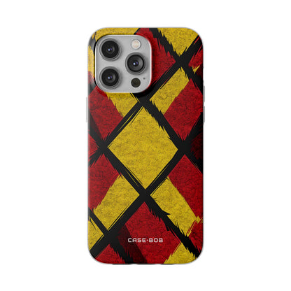Cracked Diamond Grid iPhone 14 Pro Max - Soft Case