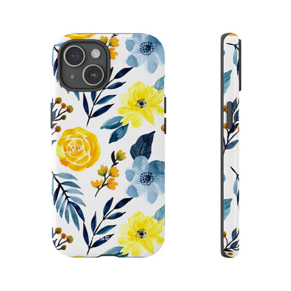 Golden Bloom iPhone 15 Case - Tough