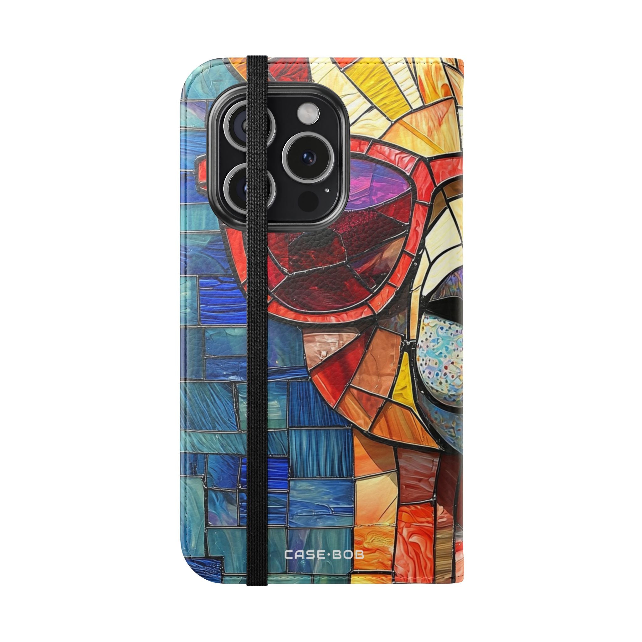Sunglass Llama Mosaic - iPhone 15 Pro Case - Wallet