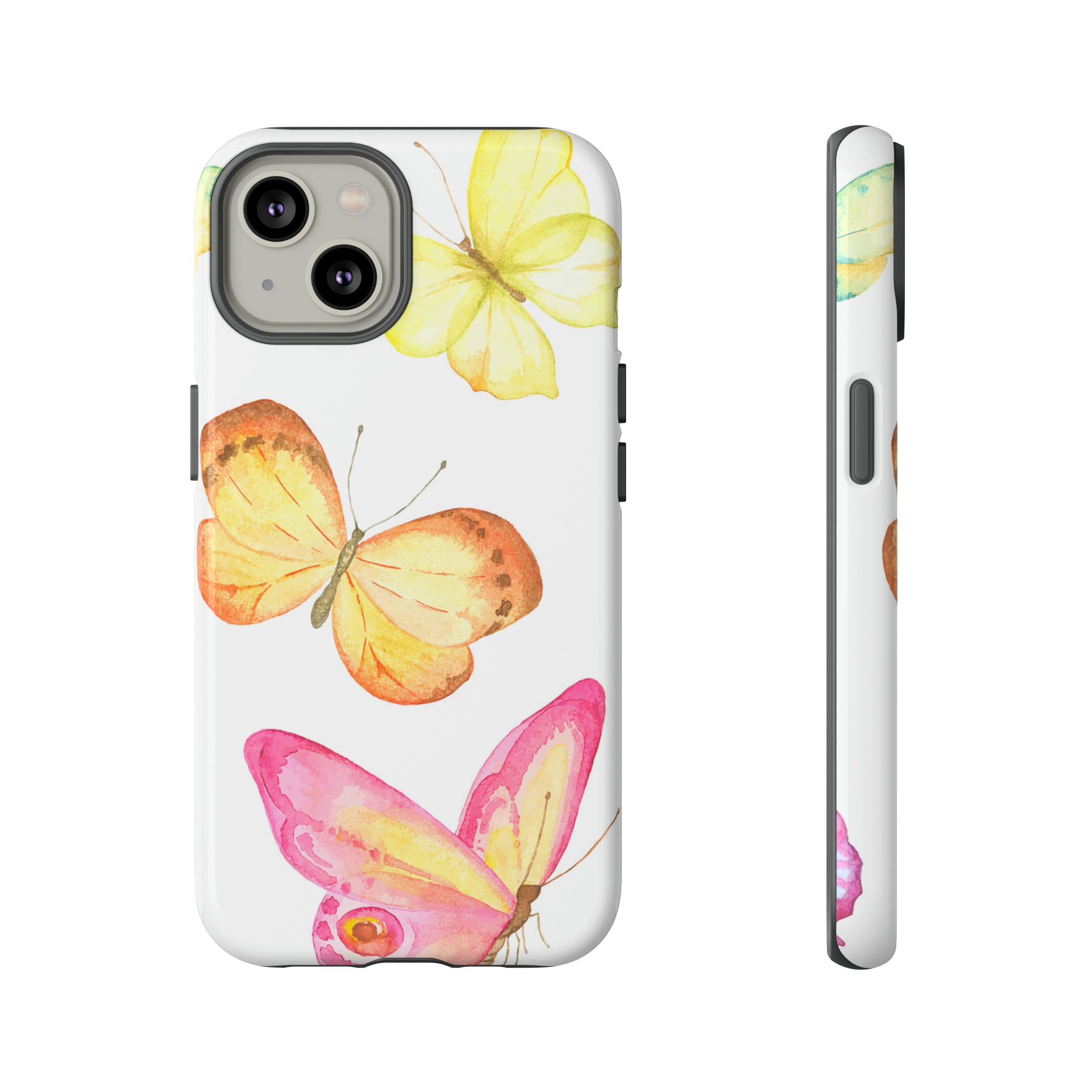 Watercolor Butterflyes - Protective Phone Case