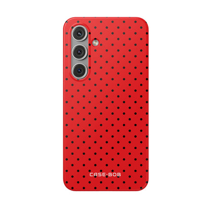 Crimson Dot Matrix Samsung S24 Case - Soft
