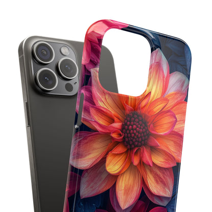 Fiery Bloom Harmony iPhone 15 - Slim Phone Case