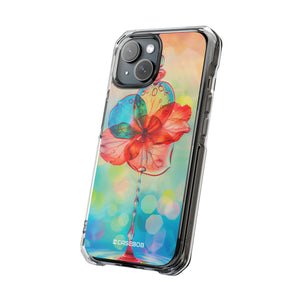 Dreamy Liquid Bloom - Phone Case for iPhone (Clear Impact - Magnetic)