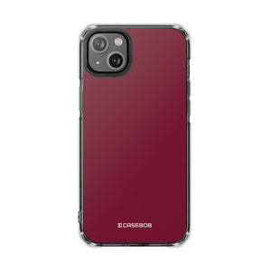 Claret Red | Phone Case for iPhone (Clear Impact Case - Magnetic)