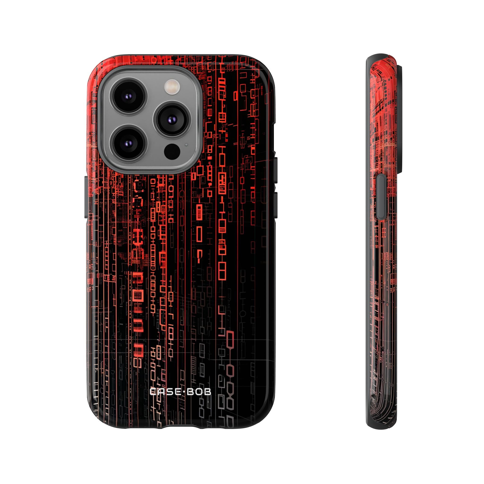 Crimson Glyphs iPhone 14 Pro Case - Tough