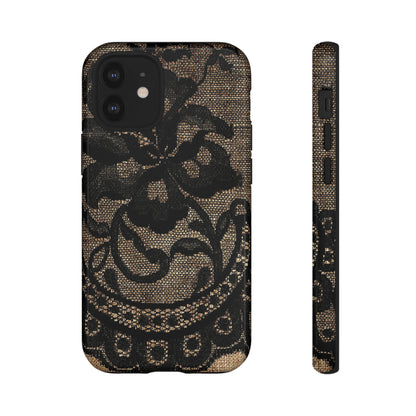 Broomrose Gothic Flower - Protective Phone Case